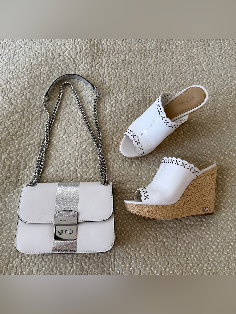 Michael Kors Purse & Wedges Set
